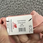 New Balance NWT Medium Impact Sports Bra Peach Pink Black Athletic Women's Large Photo 5