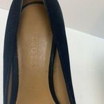 Talbots  Black Suede Open Toe Pumps Photo 7