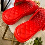 Boutique Patent Leather Flatform Sandals Photo 8