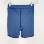 For Love & Lemons  Chloe Short in Midnight Blue Biker Style with Waist Straps Photo 5