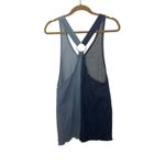 H&M Blue Denim Overall Dress Size 4 Mismatched Style Festival Minidress Photo 1