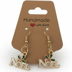 Artisan Handmade Christmas Noel Dangle Earrings Photo 0