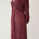 MNG long sleeve Polk dot maxi dress size 8 Photo 1