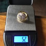 Natural Tanzanite Green Tanzanite Sterling Silver Cocktail Ring Size 6 Gold Photo 6