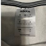 Adidas  Crewneck Sweatshirt Women's Size Small 8-10 White Black Stripe Pullover Photo 3