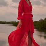 White House | Black Market NEW Long-Sleeve Eyelet Maxi Dress, color blazer, size 4 Photo 2