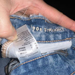 American Eagle  90’s Straight medium wash 4 skater distressed jeans Photo 1