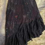 Bebe Black Lace Overlay Midi Dress Photo 3