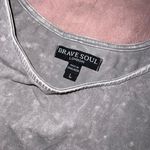 Brave Soul Grey Acid Wash Bodysuit Photo 1