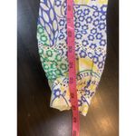 Talbots  Shirt‎ Women Small Paisley Smocking Yellow Peasant Button Crochet Boho Photo 11