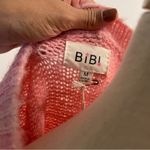 Bibi | Pink “Bride” Embroidered Short Sleeve Sweater Size M Photo 3