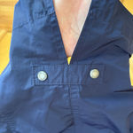 Burberry Brit Women's Size 4 US Blue Yellow Rain Hoodie Jacket Photo 9