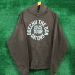 Doechii brown Oversized Zip-Up Hoodie Size Large Photo 0