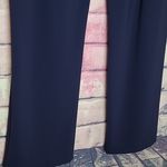 Boston Proper  BEYOND TRAVEL PANT NAVY STRAIGHT LEG STRETCH CORPCORE LARGE SHORT Photo 7