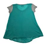 Romeo + Juliet Couture V-Neck Mixed Media High Low Hem T-Shirt Size Small Photo 1