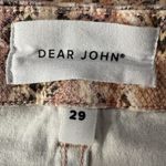 Dear John SZ 29 Gisele Skinny Pants Hi-Rise Snake Print Stretch Zip-Fly Pockets Photo 7