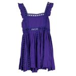 NWT Buddy Love Adams Mini Dress Womens M Purple Ruffle Lace Dainty Cottagecore Size M Photo 6