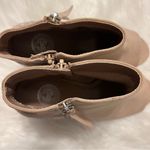 SO  Embroidered Ankle Boots Booties Open Toe Chunky Heel Faux Suede Size 9.5 Photo 13