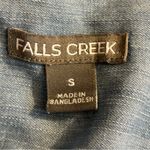 Falls Creek  Light Blue Denim Top Size Small Photo 3