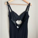 Vintage 80s Flirtations Beaded Sequin Evening Gown Dress Black Photo 4