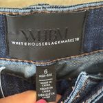 White House | Black Market WHBM High-Rise Everyday Soft Denim™ Embroidered Straight Jeans Size 6 Photo 7