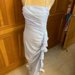 Nwt, Lavishly Paris Women’s Beautiful Baby Blue Ruffle Trim Cami Dress Size M Photo 8