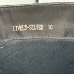 Azalea Wang Lively Silver Rhinestone Stiletto Ankle Boots Size 10 Party Heels Photo 7