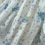 Vintage Gunne Sax By Jessica Blue White Floral Laced Prairie Dress Sz 7 AS IS Photo 3