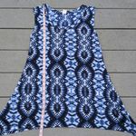 Fig & Blu Sleeveless Tie Dye Tunic Top | Tie Dye Sleeveless Shirt Blue Size L Photo 8
