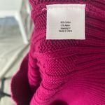 st. john's bay  Women's Pink Cable Knit Pullover Crew Neck Sweater Size M Photo 5