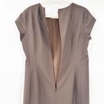 Lafayette 148 Womens Quiet Luxury Career Virgin Wool Blend Sheath‎ Dress Size 12 Brown Photo 6