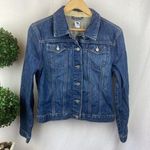 Gap Blue Denim Trucker Button Up Long Sleeve Jacket M Photo 0