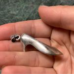 Nine West Vintage 925 Sterling Silver  Lady's Shoe Pendant Photo 2