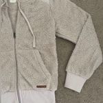Billabong Faux Fur Zip-Up Hoodie Sweatshirt Photo 1