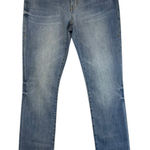 CAbi  Jeans Women High Straight Leg Blue Wash Denim Staple Jeans Classic Size 4 Photo 0