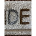 Unbranded BRIDE White Metallic Seed Bead Bridal Clutch Purse‎ Crossbody Chain Photo 5