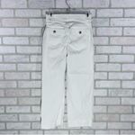 Spanx White Stretch Twill Cropped Wide Leg Pants Size M Style 20312R Photo 6