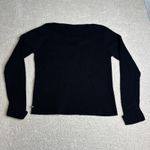 Ralph Lauren Women's Polo Jeans Ralph‎ Lauren XL Black V Neck Cable Knit Sweater Photo 4