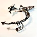 Dolls Kill NEW - Fantasy Gothic Silver Dragon Ear Cuff - Statement Jewelry Photo 3