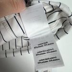 We Wore What NWT  Cami Bra Top Pinstripe Off White Black Size XL NEW Photo 6