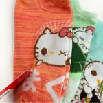 Hello Kitty  Womens No Show Socks Sanrio Cartoon Sushi Pastel Cute Gift 5 Pairs Photo 2
