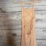 Lulus Strappy To Be Here Black Lace-Up Maxi Dress - Large Photo 3