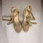 ZARA ✨ Woven Lace-Up Espadrille Wedges Size 41 (10.5-11) Photo 1