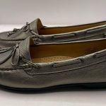 L.L.Bean women’s  flats loafers silver size 7.5 M comfort shoe Photo 4