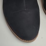 Toms  EVERLY BLACK NUBUCK LEATHER SPLIT TOP ANKLE HEELED BOOTS WOMENS 11 Photo 4
