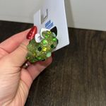 Urban Outfitters NWT  Green Gem Half Hoop Earrings Photo 2