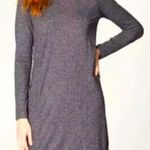 J. Jill Size XL Fit Marled Shirttail Dress Gray/Black Heather Gray Photo 0