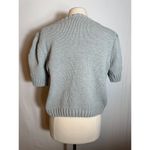 Joie  Chunky Short Sleeve Knit Sweater Top with Flowers Size Large Photo 5