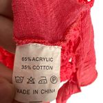 Shoreline Crochet Hot Pink Boho Tank Swim Coverup Festival Resortwear Top Sz 2XL Photo 7