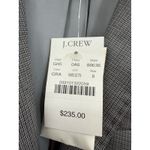J.Crew  Donegal Mini Check Three Button Wool Cashmere Blazer Jacket Size 8 Grey Photo 3